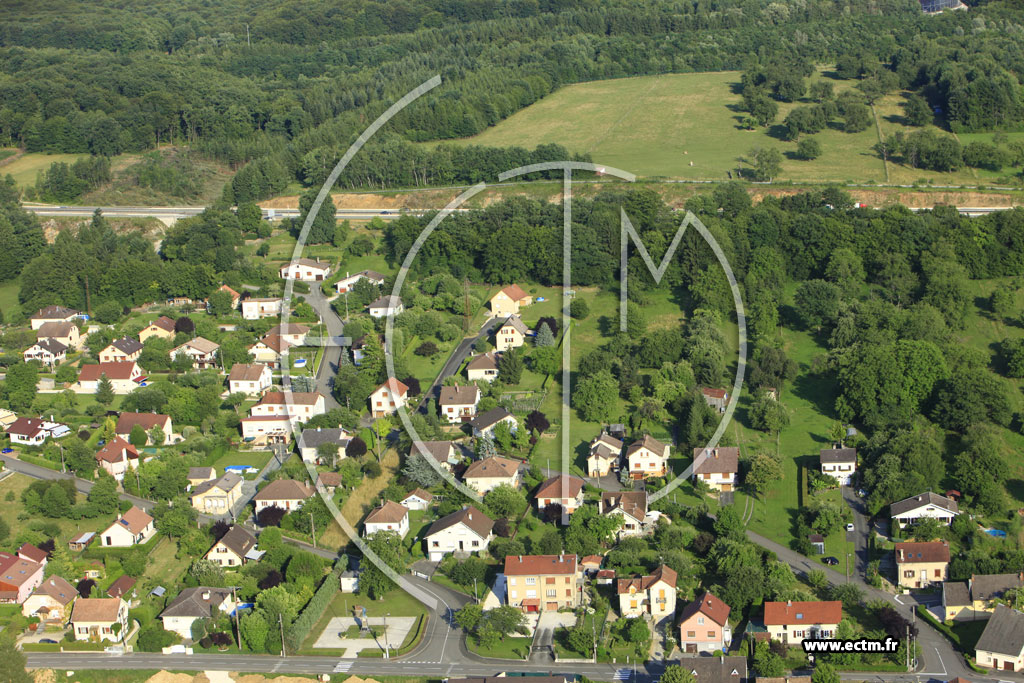 Photo arienne de Voujeaucourt