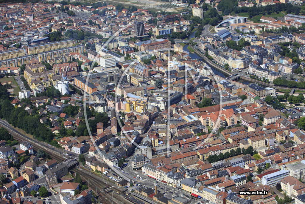 Photo arienne de Belfort