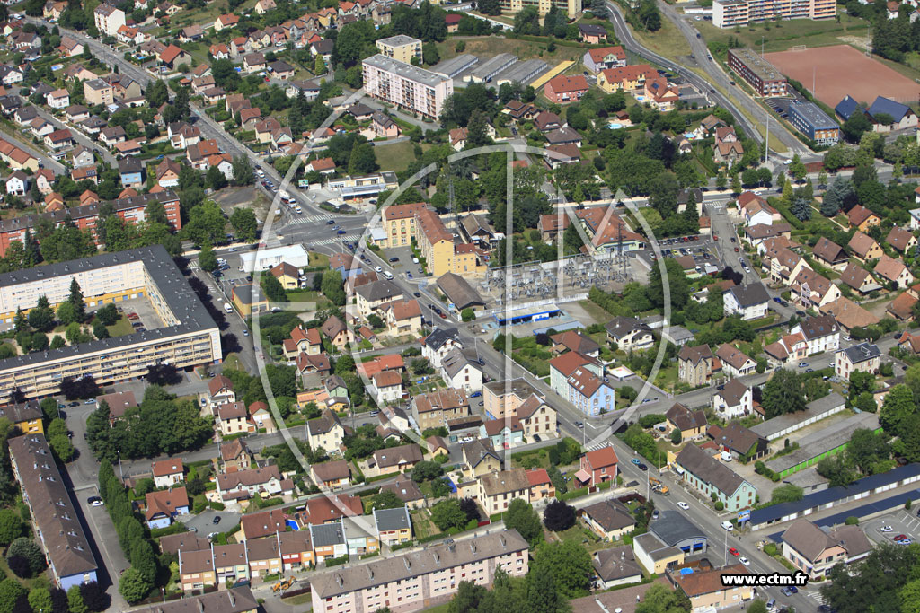 Photo arienne de Belfort