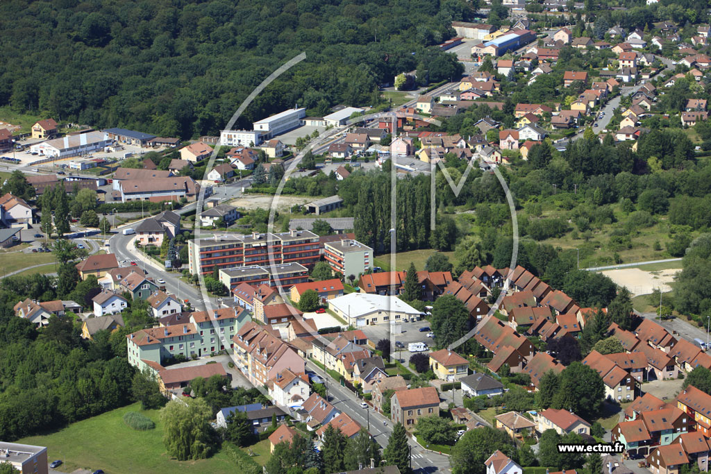 Photo arienne de Belfort (Les Forges)