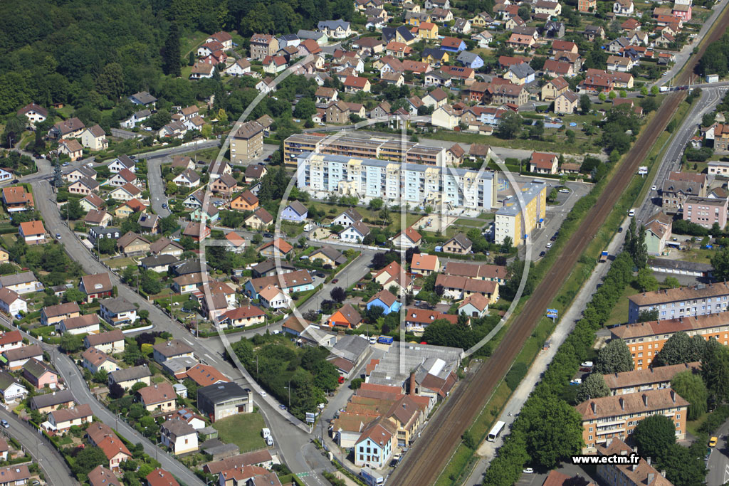 Photo arienne de Belfort (Quartier de l'Usine)