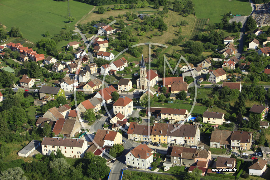 Photo arienne de Fesches-le-Chtel