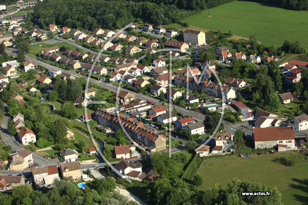 Photo arienne de Fesches-le-Chtel