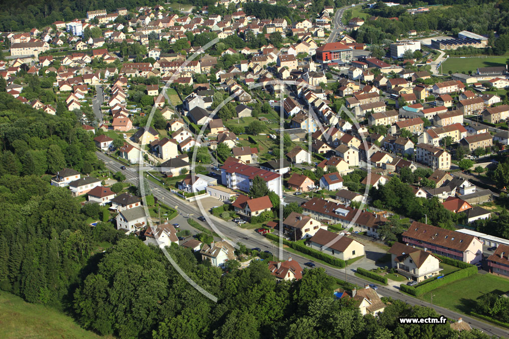 Photo arienne de Fesches-le-Chtel