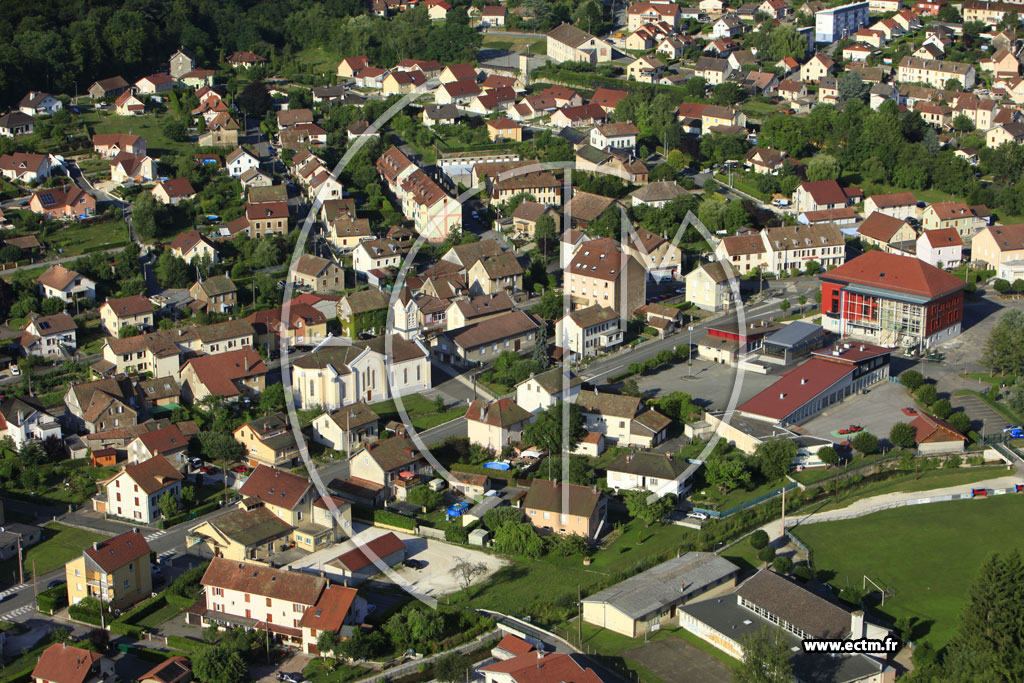 Photo arienne de Fesches-le-Chtel