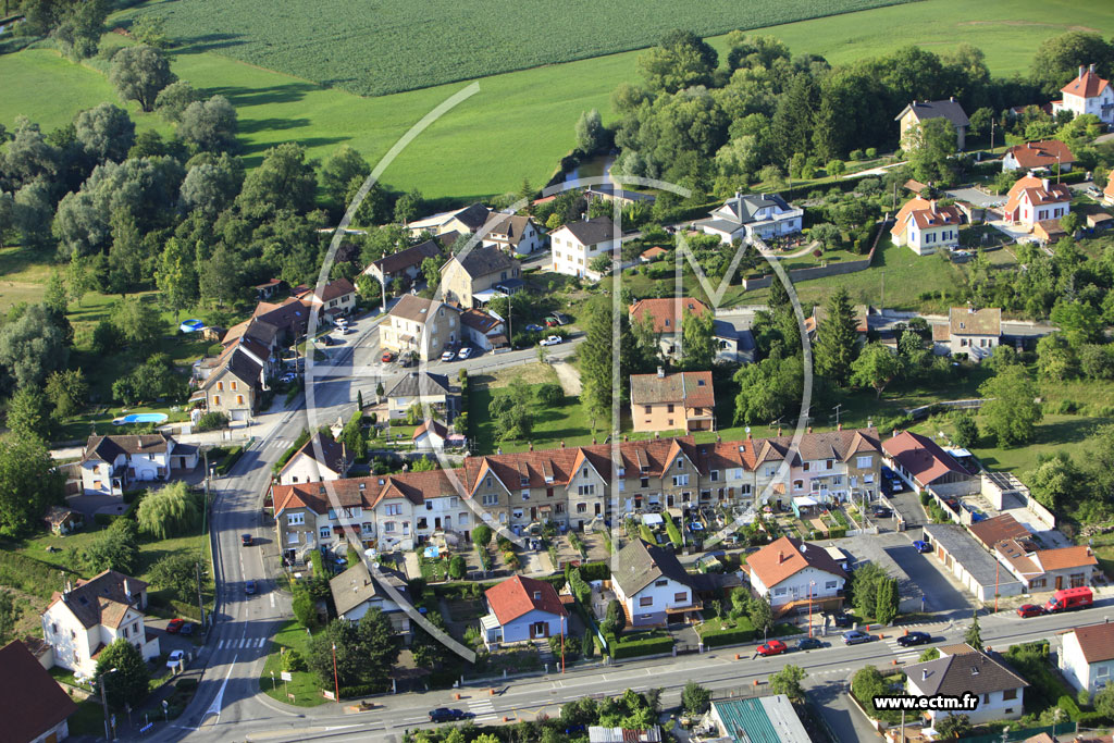 Photo arienne de Fesches-le-Chtel