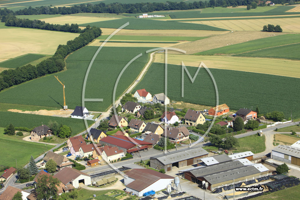 Photo arienne de Traubach-le-Bas