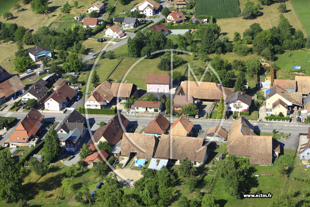 Photo arienne de Traubach-le-Bas