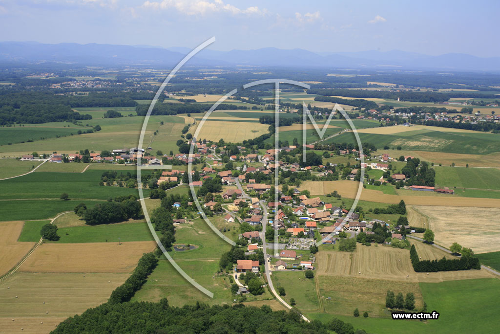 Photo arienne de Chavannes-les-Grands