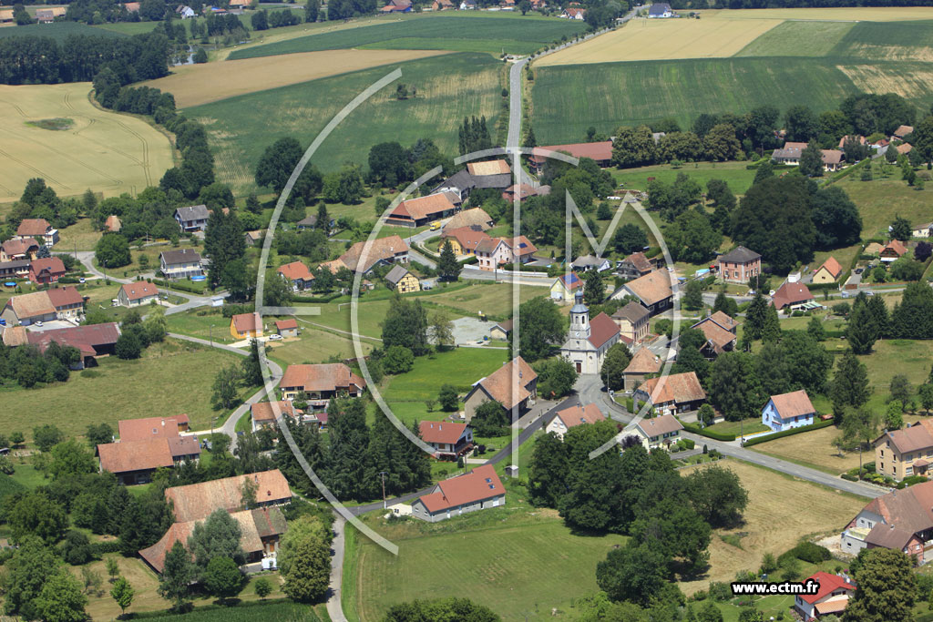 Photo arienne de Chavannes-les-Grands