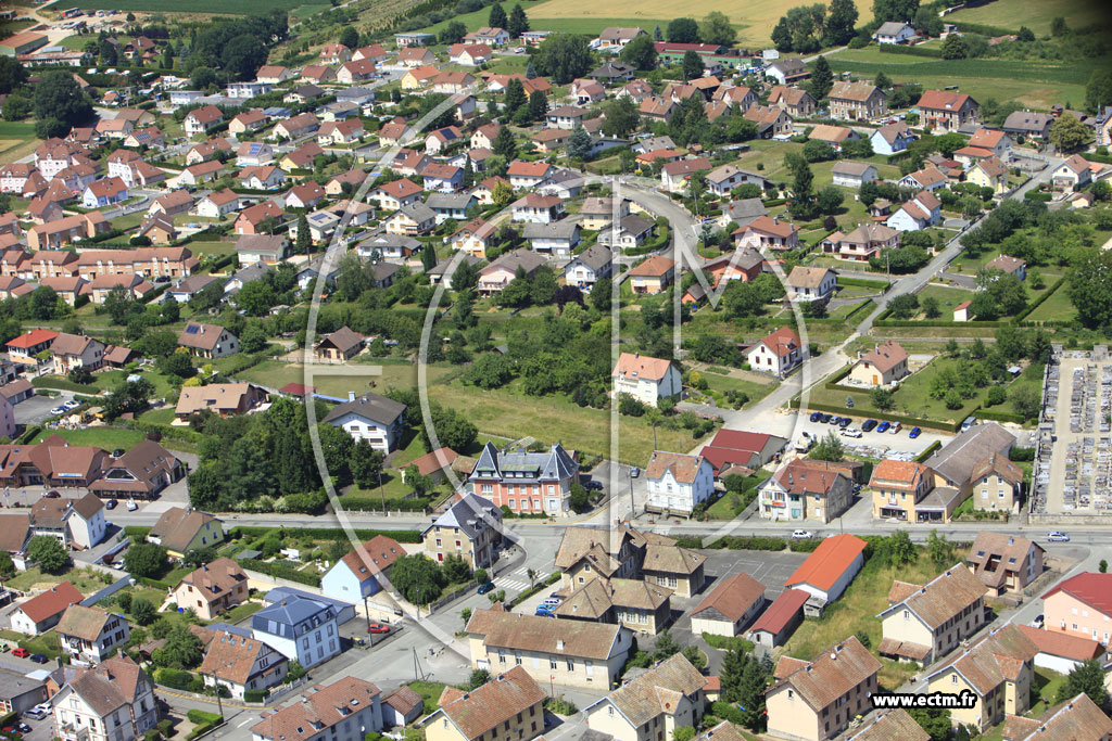 Photo arienne de Grandvillars