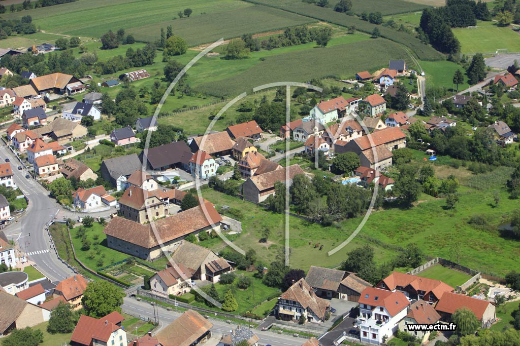 Photo arienne de Aspach-le-Bas