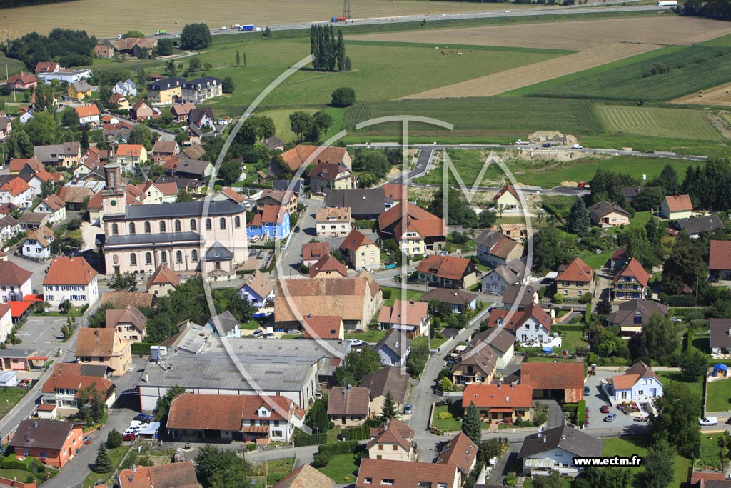 Photo arienne de Burnhaupt-le-Bas