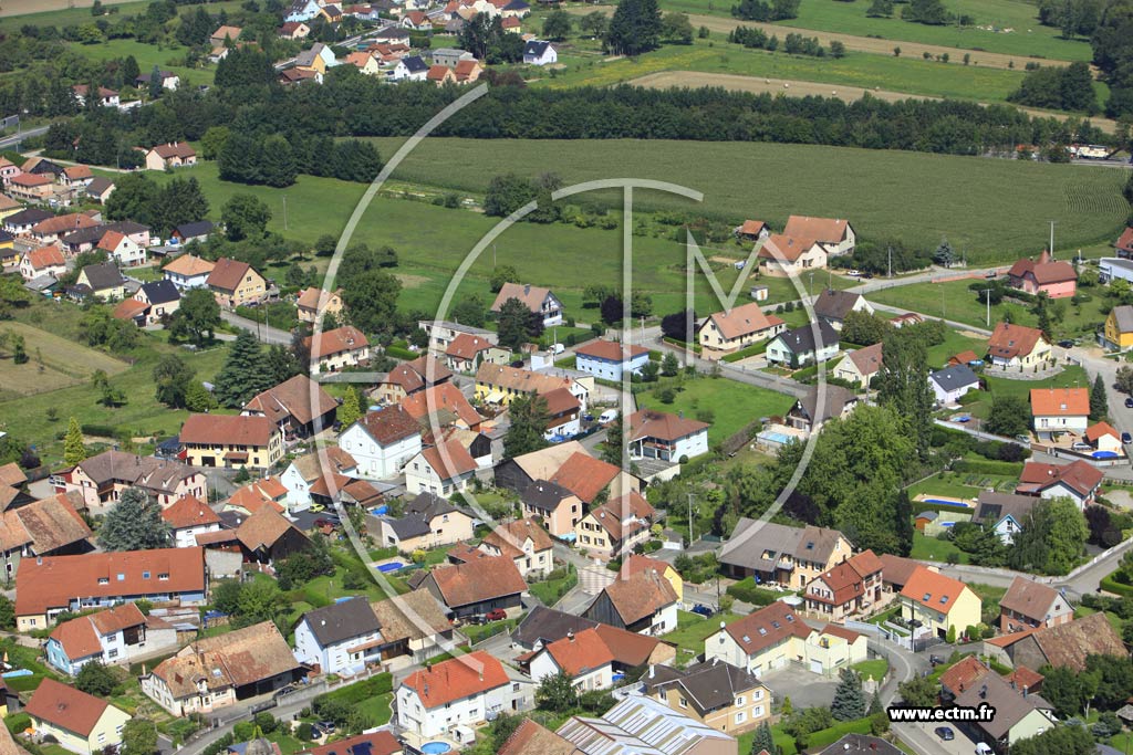 Photo arienne de Burnhaupt-le-Bas