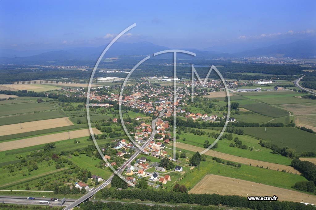 Photo arienne de Burnhaupt-le-Haut