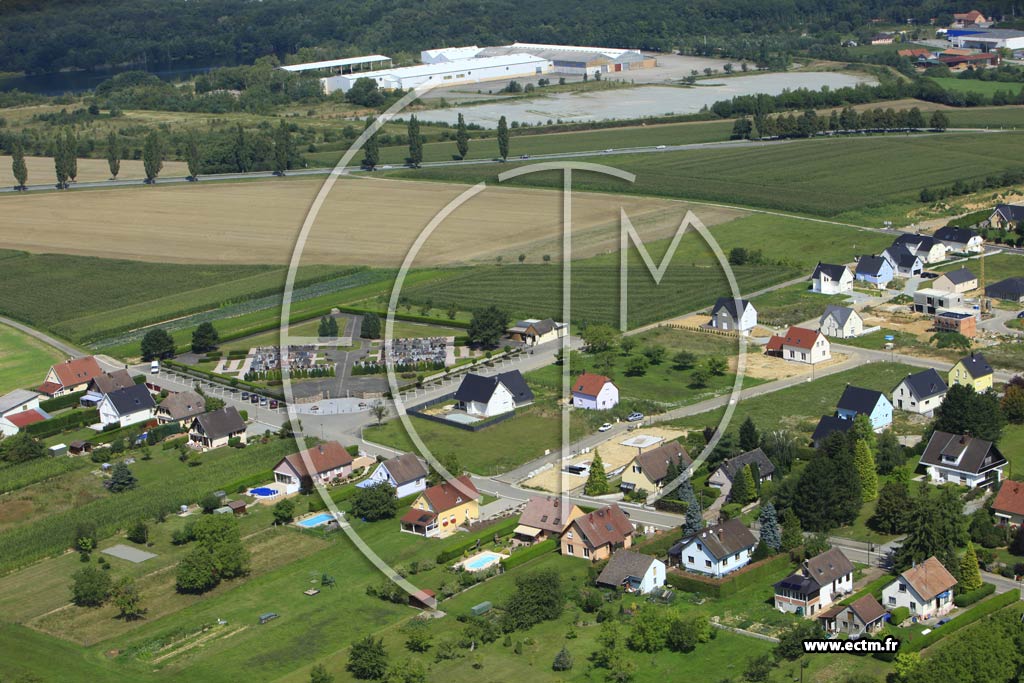 Photo arienne de Burnhaupt-le-Haut