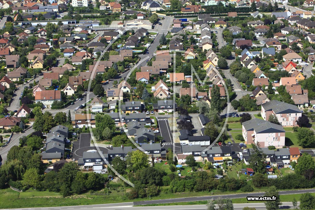 Photo arienne de Baldersheim