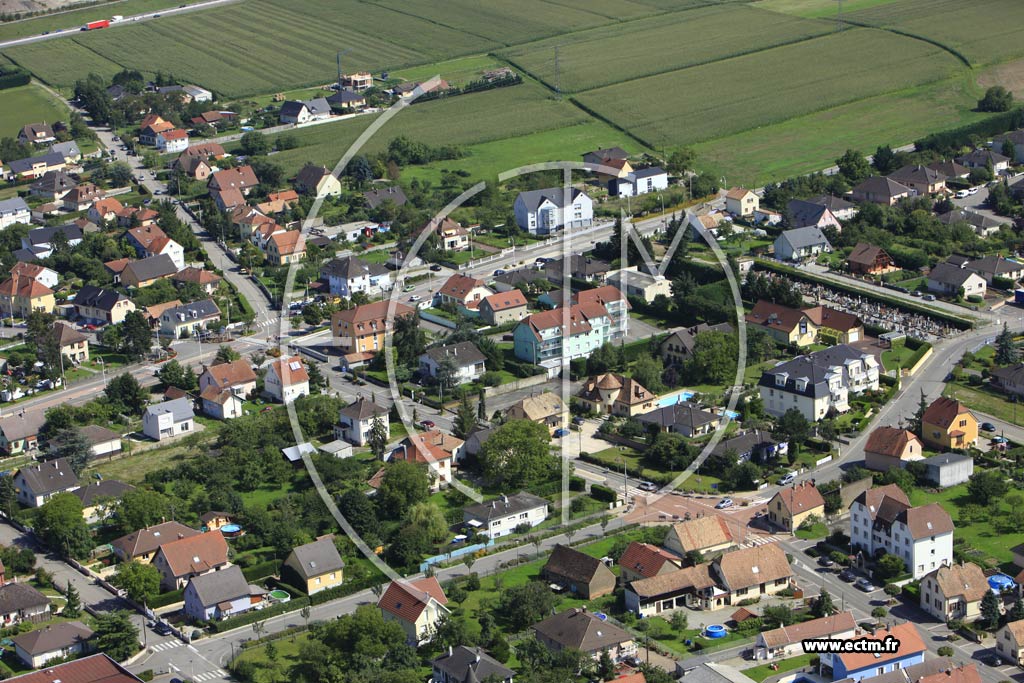 Photo arienne de Baldersheim