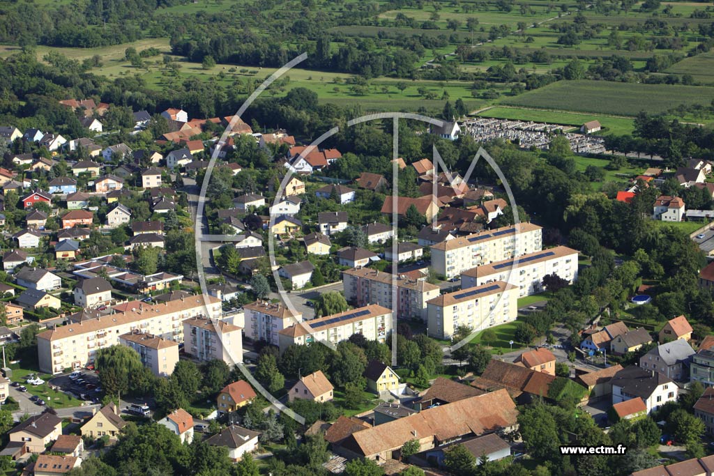 Photo arienne de Ensisheim