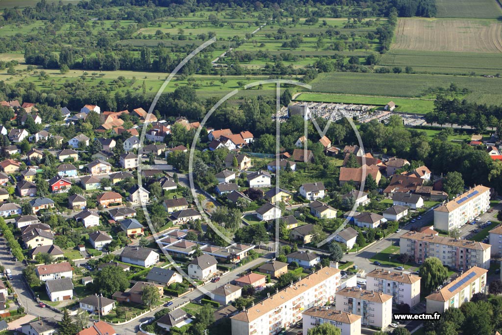 Photo arienne de Ensisheim