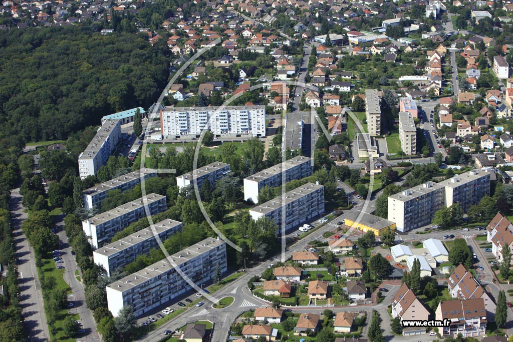 Photo arienne de Illzach