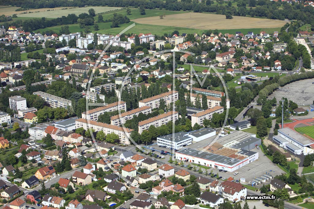 Photo arienne de Illzach