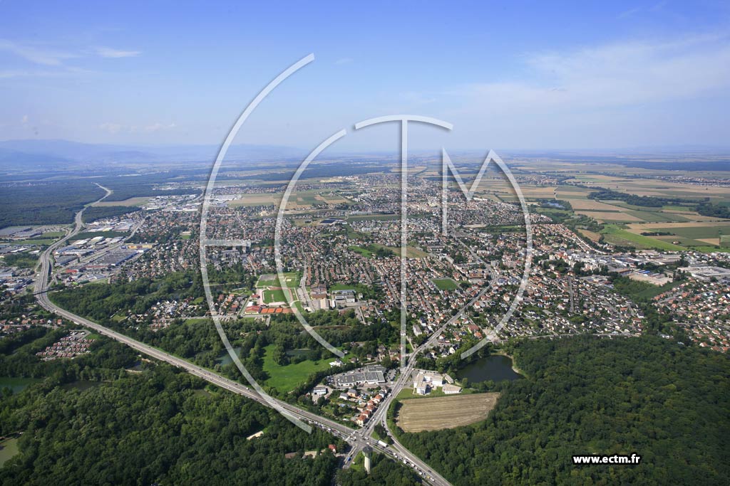 Photo arienne de Kingersheim