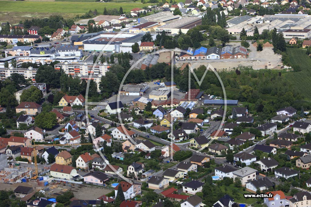 Photo arienne de Kingersheim