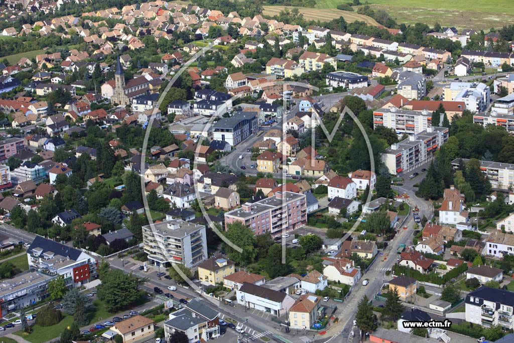 Photo arienne de Kingersheim