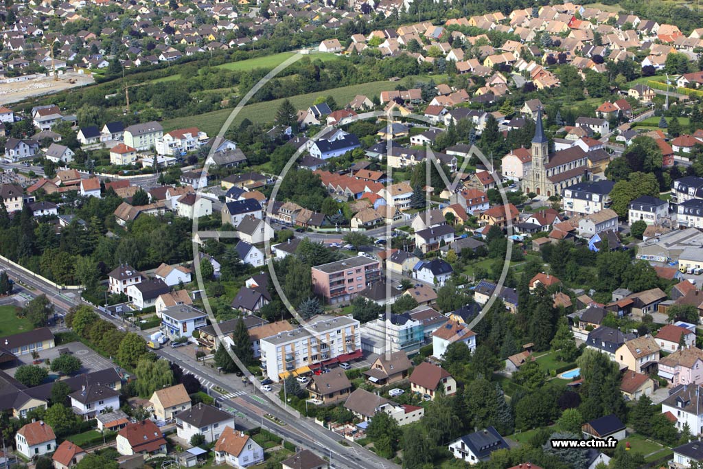 Photo arienne de Kingersheim