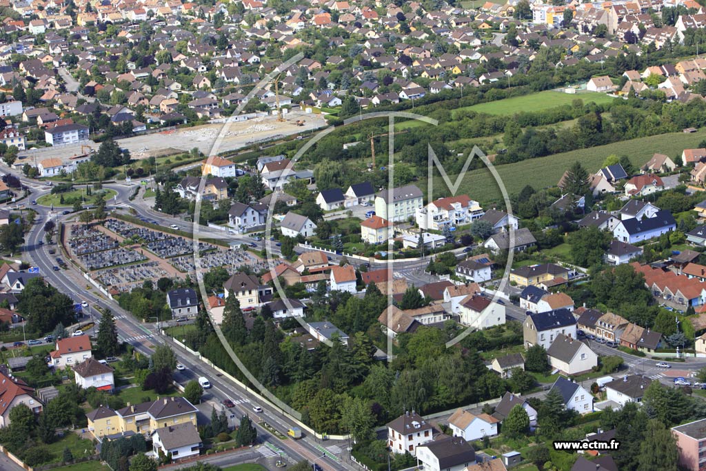Photo arienne de Kingersheim