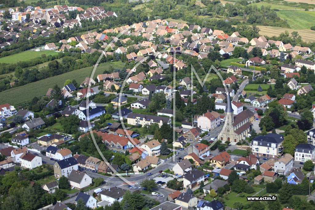 Photo arienne de Kingersheim