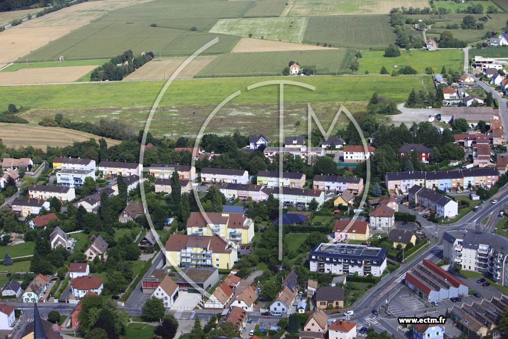 Photo arienne de Kingersheim
