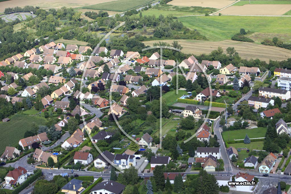 Photo arienne de Kingersheim