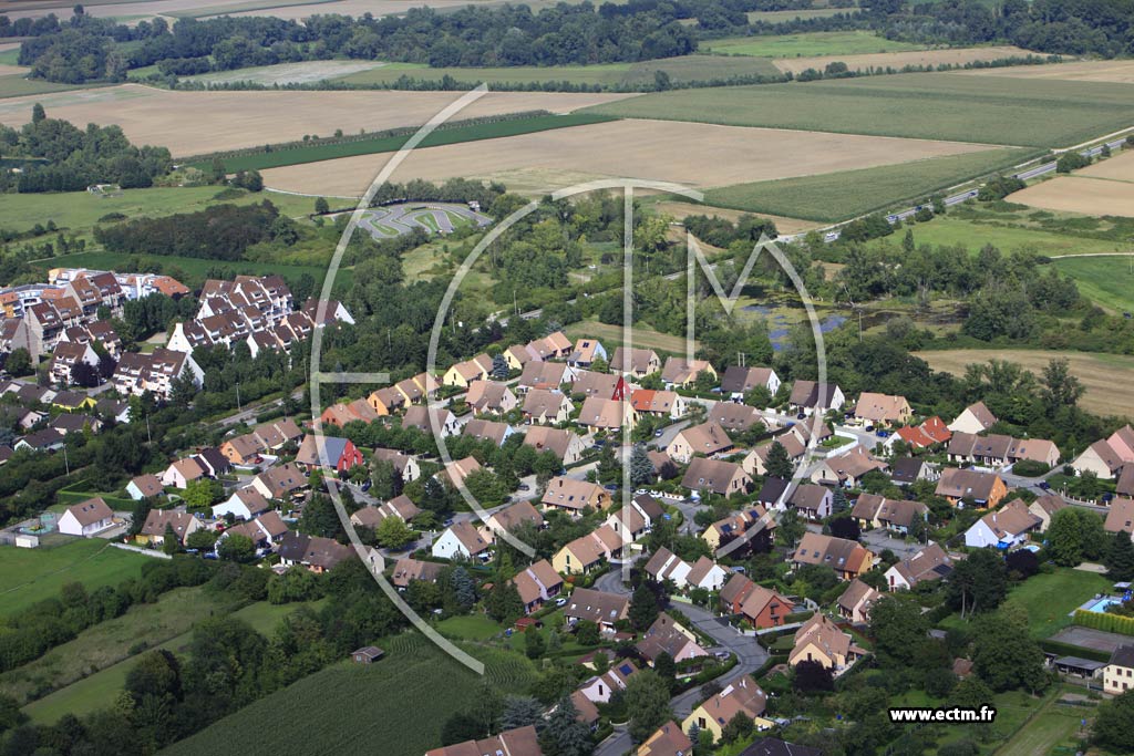 Photo arienne de Kingersheim