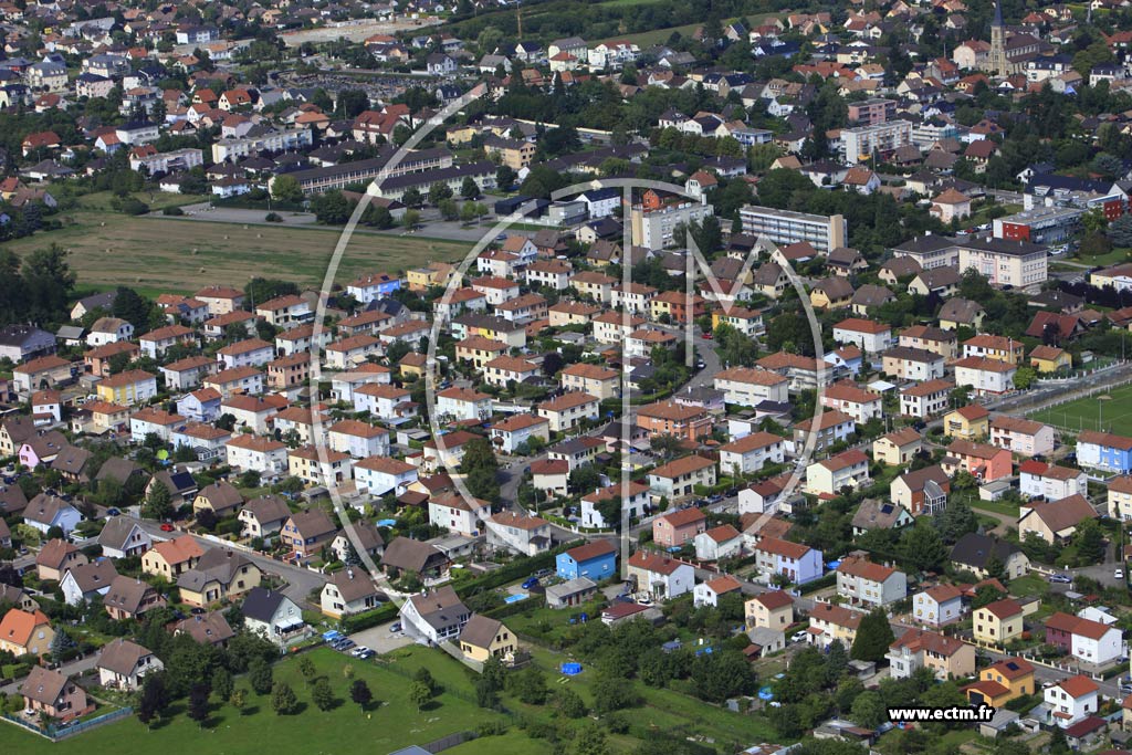 Photo arienne de Kingersheim