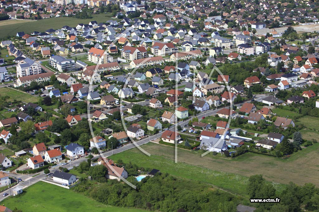 Photo arienne de Kingersheim