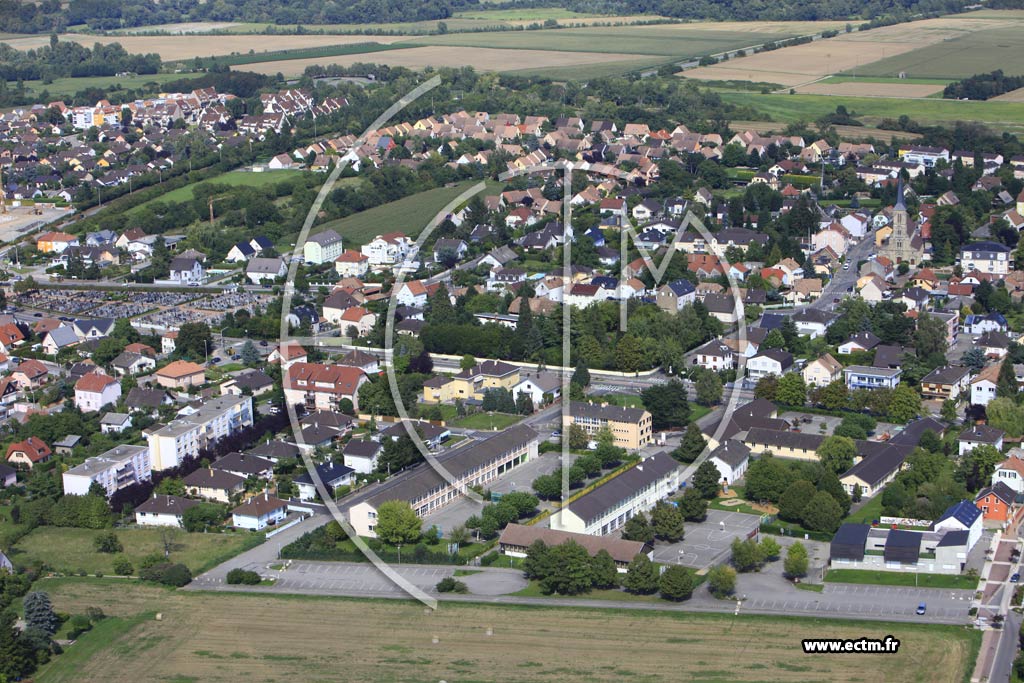 Photo arienne de Kingersheim