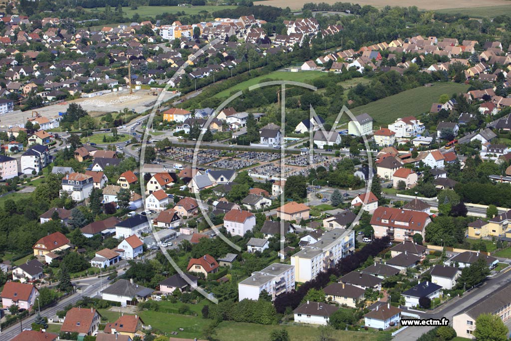 Photo arienne de Kingersheim