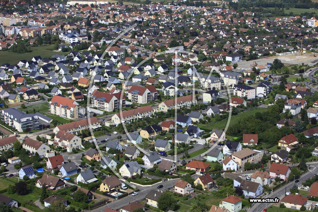 Photo arienne de Kingersheim