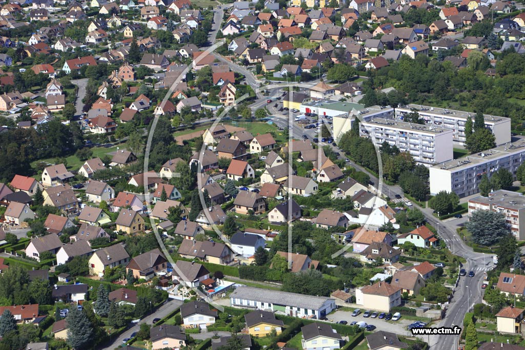 Photo arienne de Kingersheim