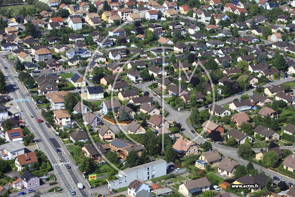Photo arienne de Kingersheim