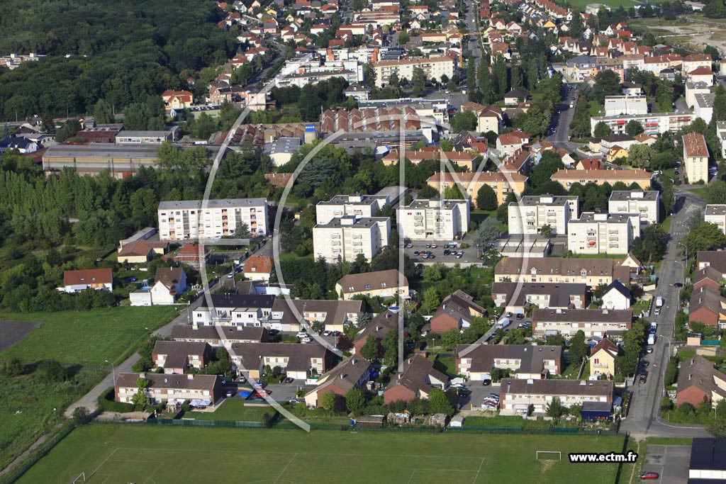 Photo arienne de Mulhouse (Bourtzwiller)