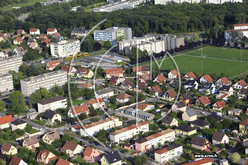 Photo arienne de Mulhouse (Bourtzwiller)