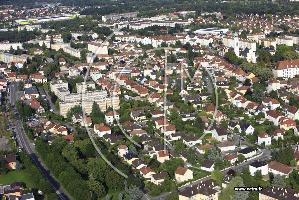 Photo arienne de Mulhouse (Bourtzwiller)