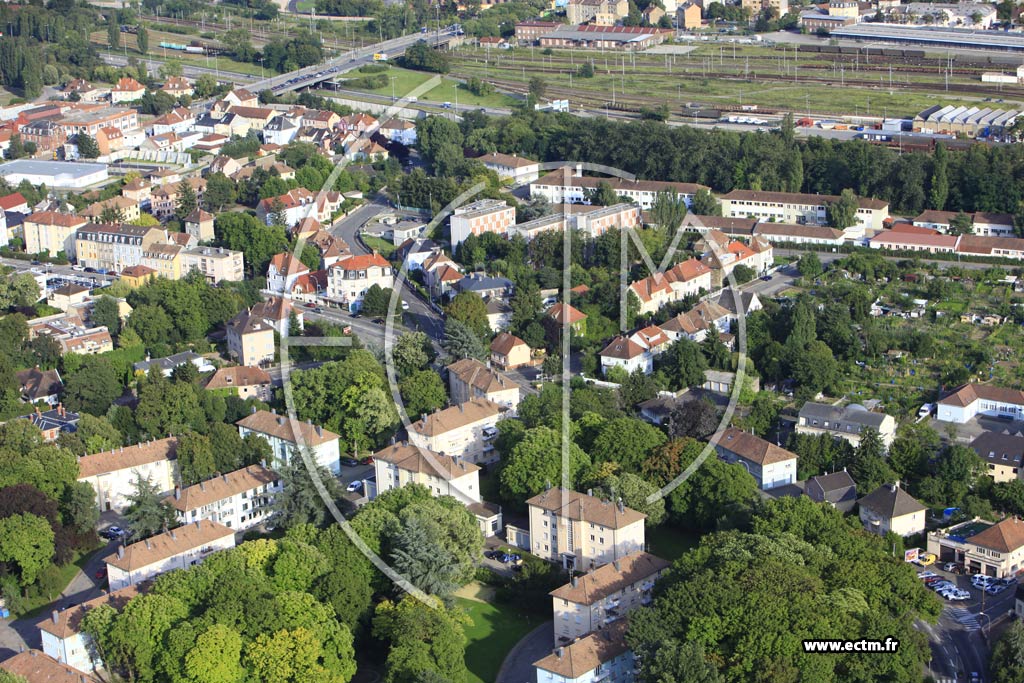 Photo arienne de Mulhouse (Bourtzwiller)