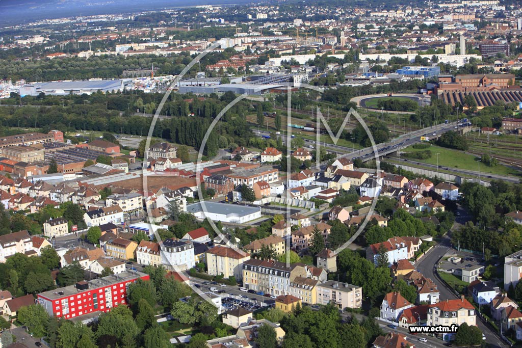 Photo arienne de Mulhouse (Bourtzwiller)
