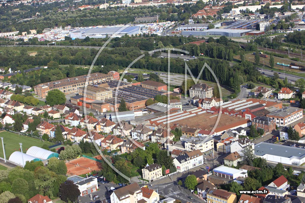 Photo arienne de Mulhouse (Bourtzwiller)