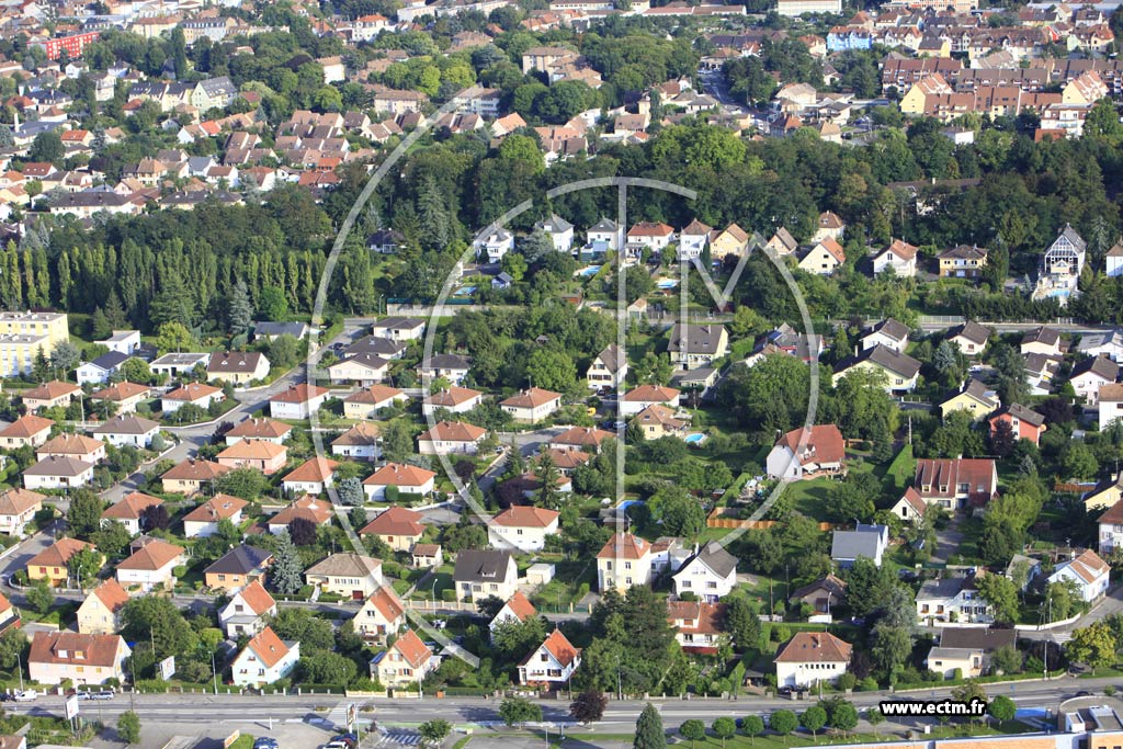 Photo arienne de Pfastatt