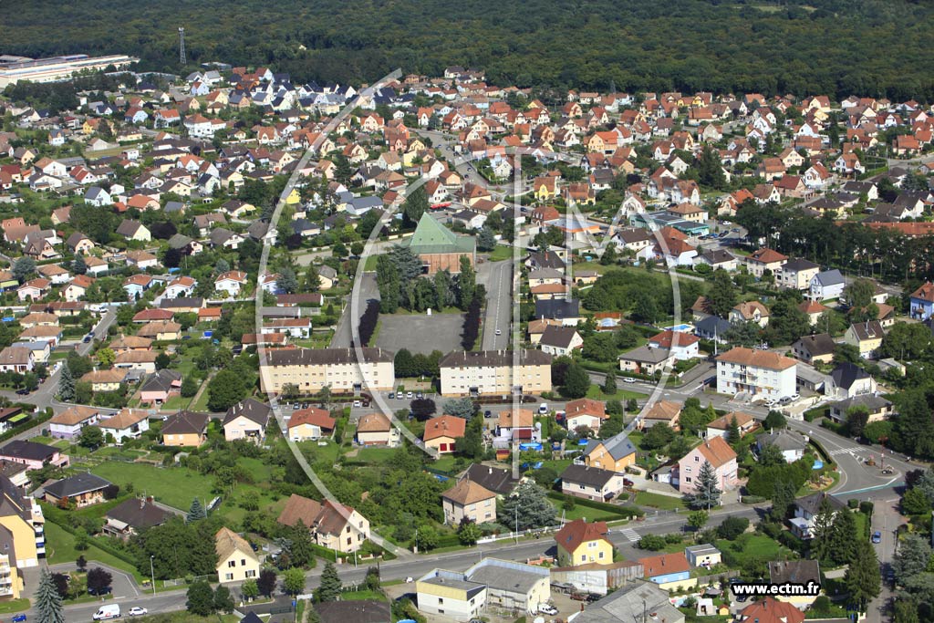 Photo arienne de Pulversheim